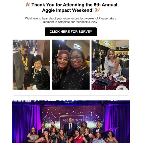 November 2024 - Thank You for Attending the 5th Annual Aggie Impact Weekend!