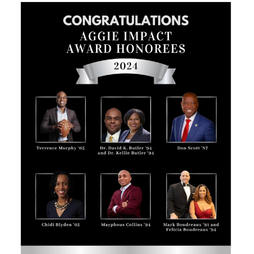 October 2024 - 🎉 Congrats 2024 Aggie Impact Award Honorees