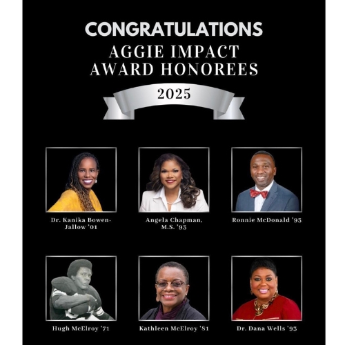 September 2025 - Congratulations 2025 Aggie Impact Honorees 🎉