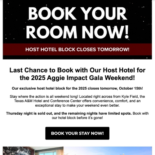 October 2025 - Host Hotel Block Closes Tomorrow!